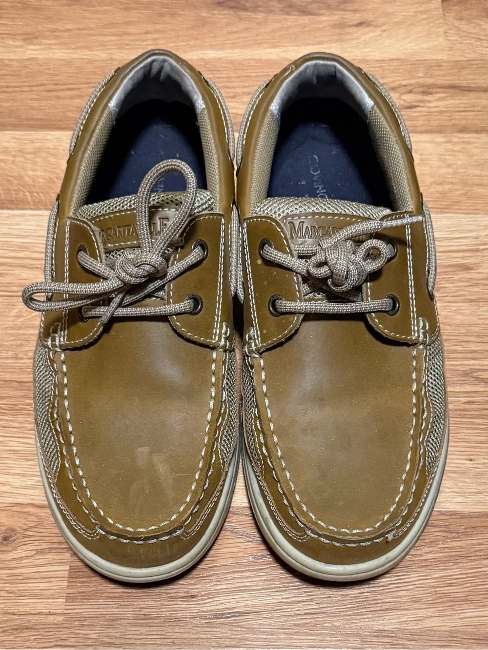 Men's Olive Brown Casual Boat Shoes